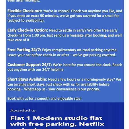 Flat 1 - Entire Modern Studio With En-Suite And Free Parking Close To Qmc, City Centre & Notts Uni Nottingham Exteriér fotografie